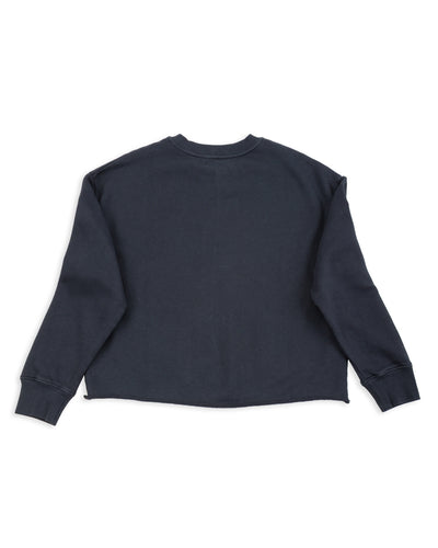 Merz b. Schwanen Women's Open Edge Sweatshirt - Charcoal - Standard & Strange