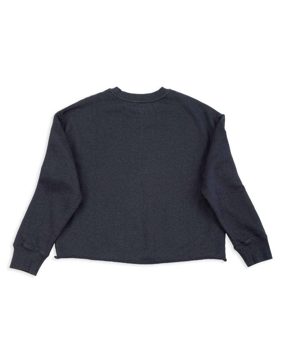 Merz b. Schwanen Women's Open Edge Sweatshirt - Charcoal - Standard & Strange