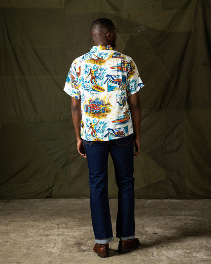 Mister Freedom Rock 'n' Roll Shirt "Action Packed" Type II - White - Standard & Strange