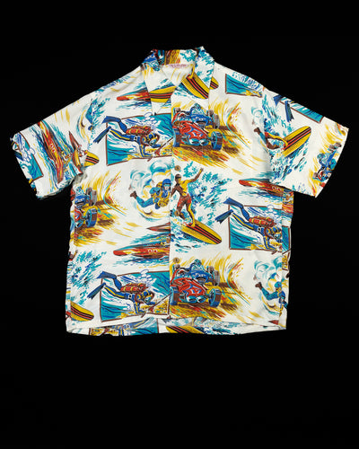 Mister Freedom Rock 'n' Roll Shirt "Action Packed" Type II - White - Standard & Strange