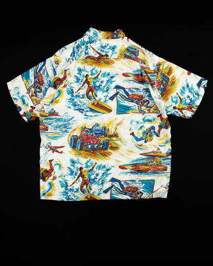 Mister Freedom Rock 'n' Roll Shirt "Action Packed" Type II - White - Standard & Strange