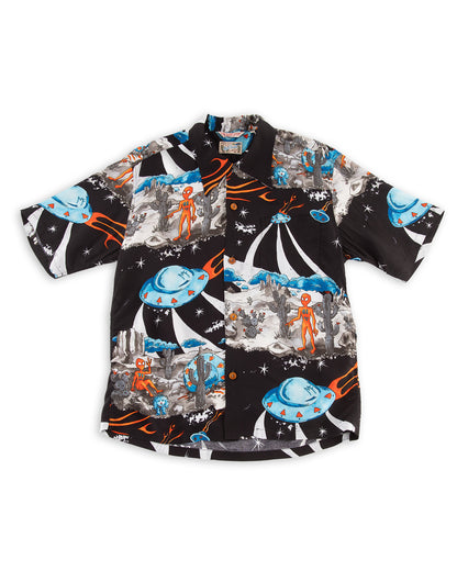 Mister Freedom Rock 'n' Roll Shirt "Flying Saucers" - Grey/Delta - Standard & Strange