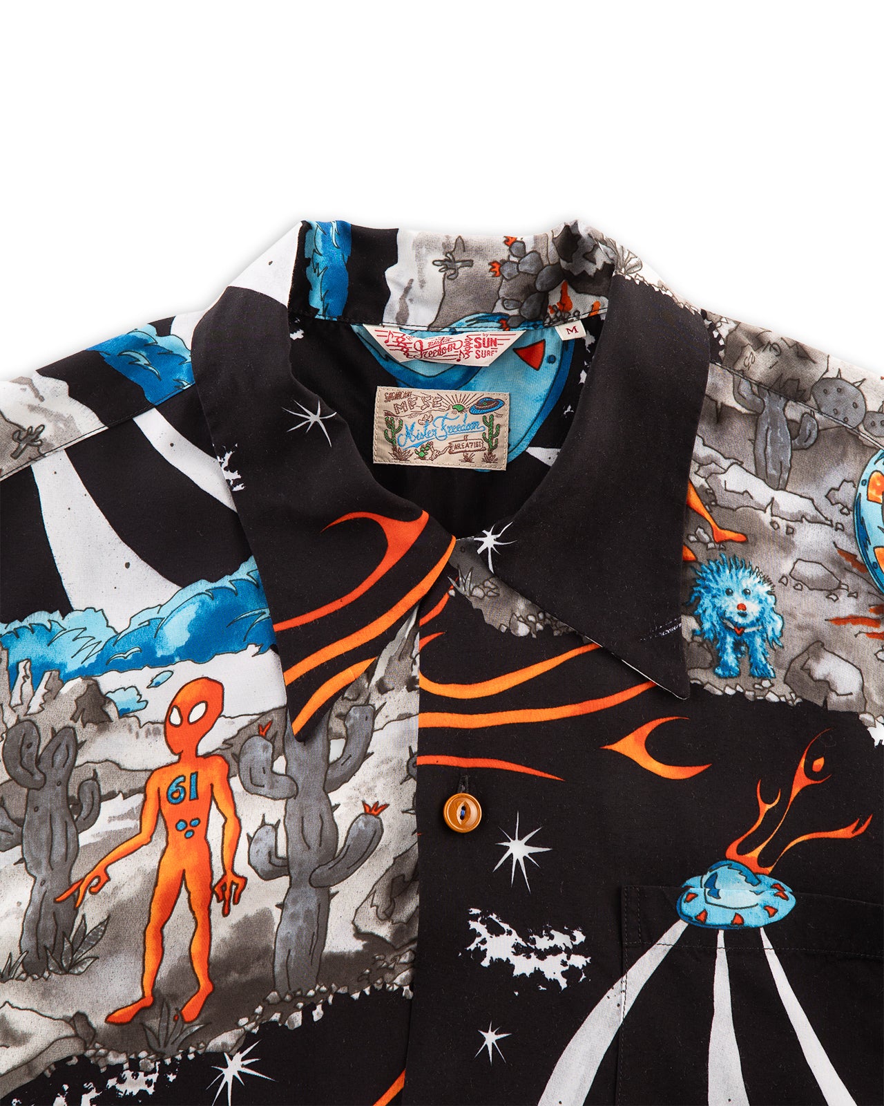 Mister Freedom Rock 'n' Roll Shirt "Flying Saucers" - Grey/Delta - Standard & Strange