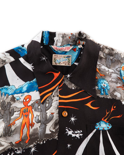 Mister Freedom Rock 'n' Roll Shirt "Flying Saucers" - Grey/Delta - Standard & Strange