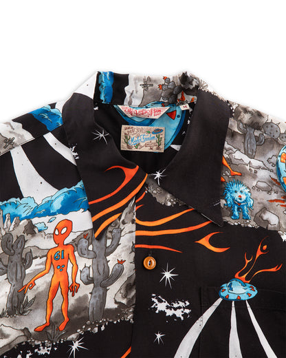 Mister Freedom Rock 'n' Roll Shirt "Flying Saucers" - Grey/Delta - Standard & Strange