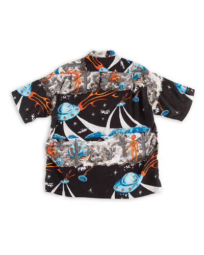 Mister Freedom Rock 'n' Roll Shirt "Flying Saucers" - Grey/Delta - Standard & Strange