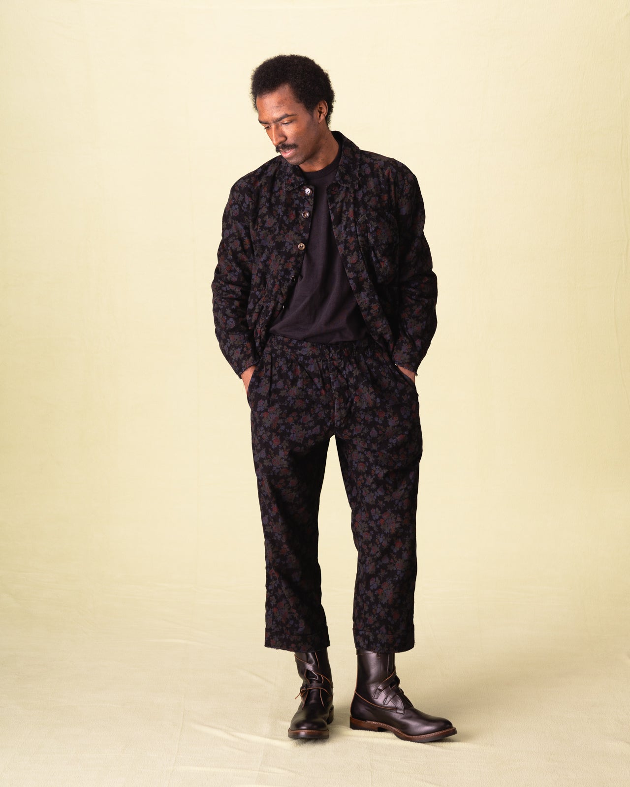 Monad London Moore Hunting Jacket - Overdyed Black Corduroy - Standard & Strange