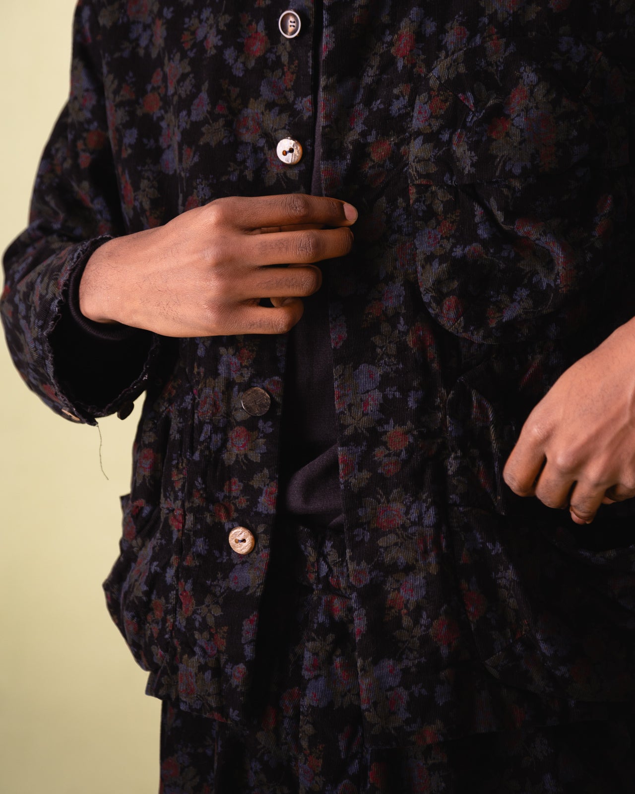 Monad London Moore Hunting Jacket - Overdyed Black Corduroy - Standard & Strange