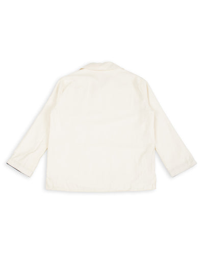 Monad London Newman P/O Shirt - White Botany Serge Wool - Standard & Strange