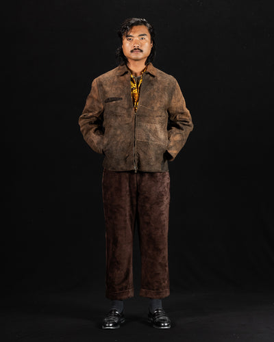 Monad London Stefan Jacket - Experimental Mud Dyed Bark Cloth - Standard & Strange