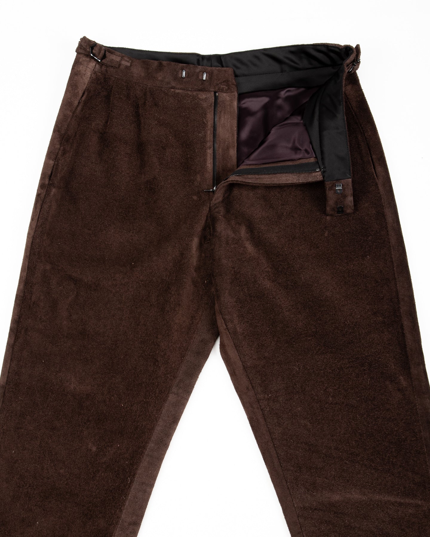 Monad London Wysman Pant - Brown British Calf Roughout - Standard & Strange