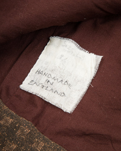 Monad London Collarless Rouach Jacket - Mud Dyed Tussah Silk Brown - Standard & Strange