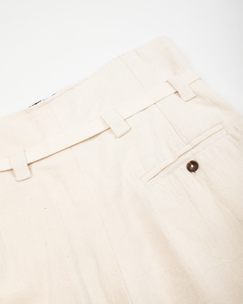 Monad London Udoma Pant - Natural Handwoven Nigerian Cotton - Standard & Strange