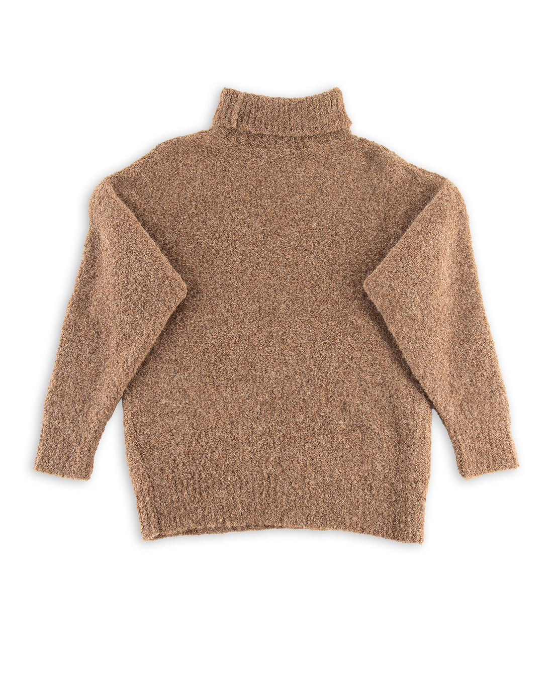 Monitaly Alpaguan Turtleneck - Brown Boucle - Standard & Strange