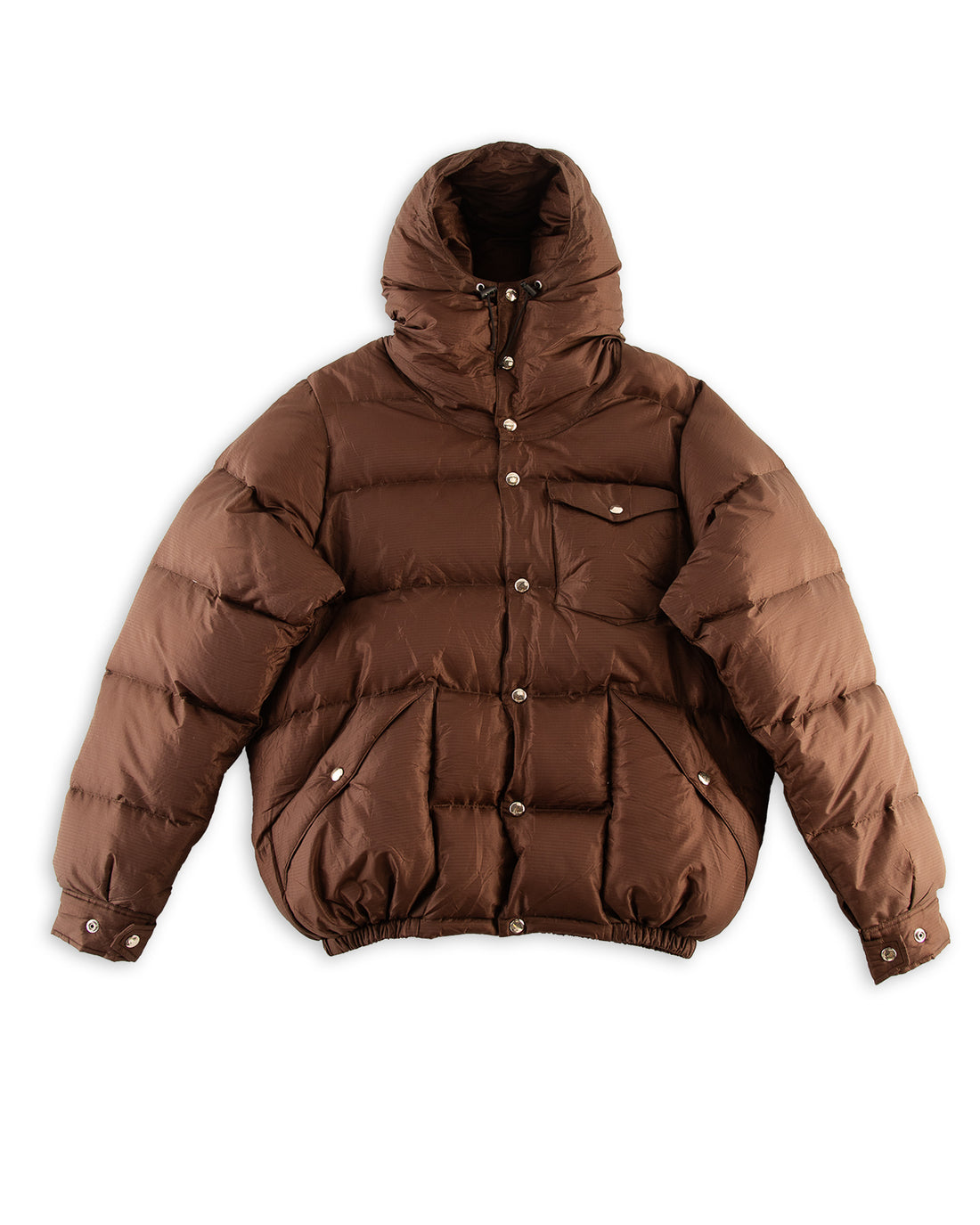 Monitaly Down Jacket - Brown Nylon Ripstop - Standard & Strange