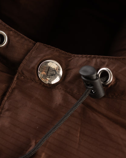 Monitaly Down Jacket - Brown Nylon Ripstop - Standard & Strange