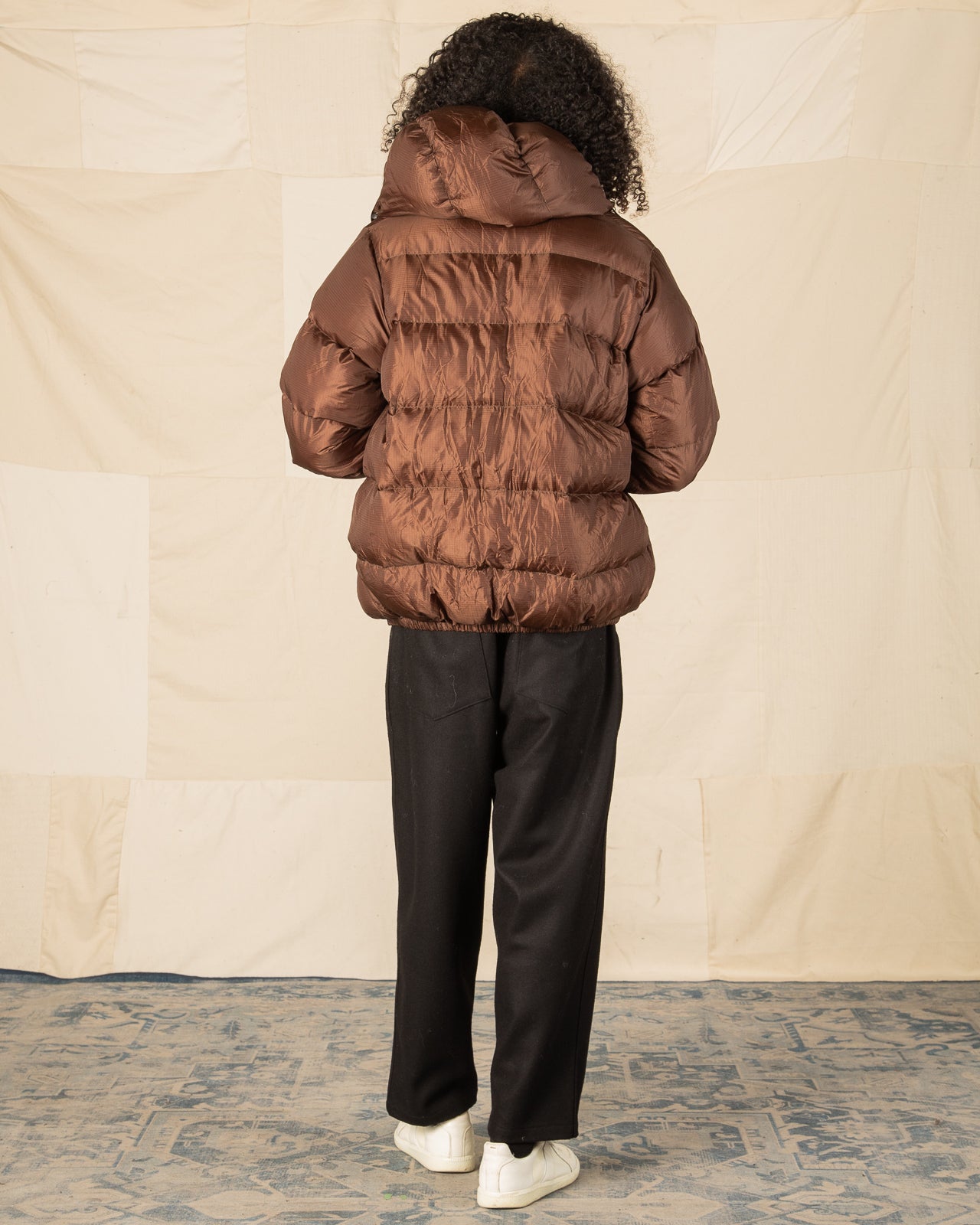 Monitaly Down Jacket - Brown Nylon Ripstop – Standard & Strange