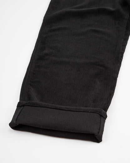 Monitaly Drop Crotch 5 Pocket Pants - Black 8-Wale Corduroy - Standard & Strange