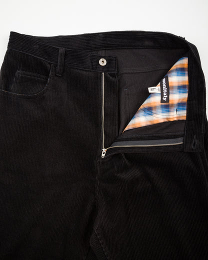 Monitaly Drop Crotch 5 Pocket Pants - Black 8-Wale Corduroy - Standard & Strange