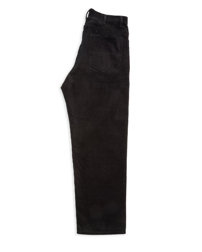 Monitaly Drop Crotch 5 Pocket Pants - Black 8-Wale Corduroy - Standard & Strange