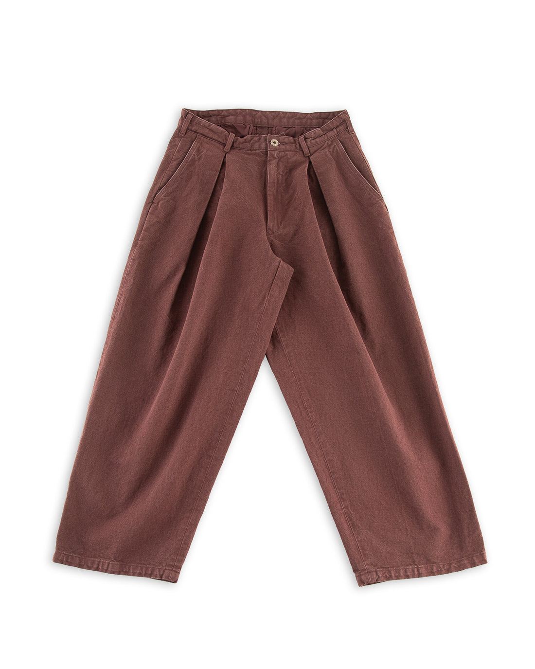 Monitaly Ekusy Pants - Cotton Twill Brown - Standard & Strange