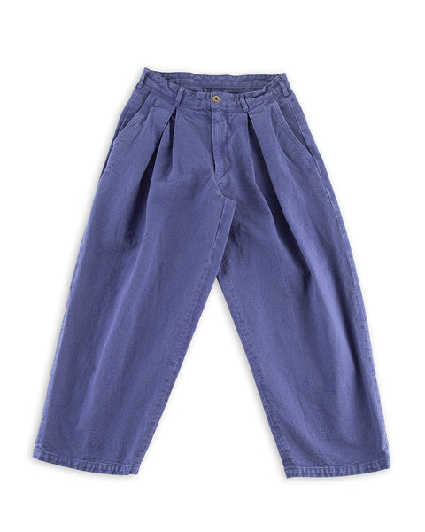 Monitaly Ekusy Pants - Cotton Twill Light Navy - Standard & Strange