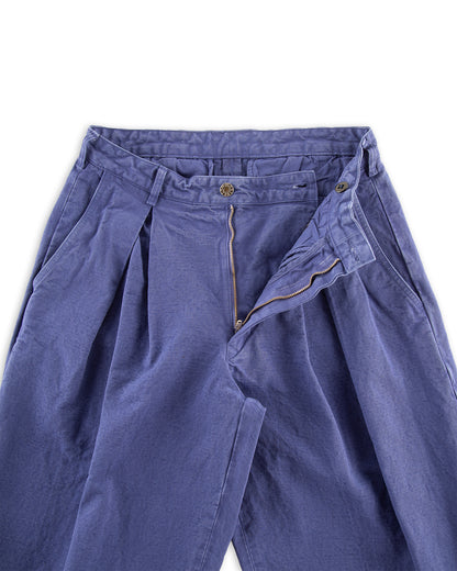 Monitaly Ekusy Pants - Cotton Twill Light Navy - Standard & Strange