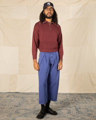 Monitaly Ekusy Pants - Cotton Twill Light Navy - Standard & Strange