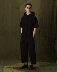 Monitaly French Terry S/S Hoodie - Black - Standard & Strange