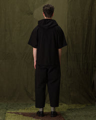 Monitaly French Terry S/S Hoodie - Black - Standard & Strange