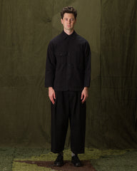 Monitaly Giorgio Work Shirt - Vancloth Oxford Black - Standard & Strange