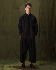 Monitaly Giorgio Work Shirt - Vancloth Oxford Black - Standard & Strange