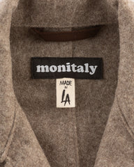 Monitaly Harvester Jacket - Beige Melange Wool Flannel - Standard & Strange