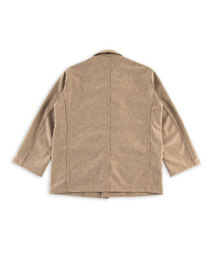 Monitaly Harvester Jacket - Beige Melange Wool Flannel - Standard & Strange