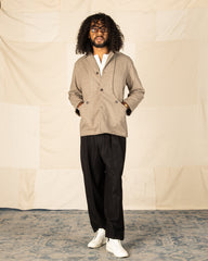 Monitaly Harvester Jacket - Beige Melange Wool Flannel - Standard & Strange