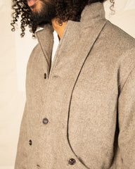 Monitaly Harvester Jacket - Beige Melange Wool Flannel - Standard & Strange