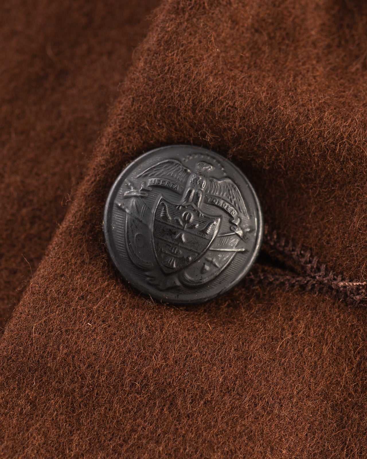 Monitaly Italian Drop Lapel Jacket - Solid Brown Wool Flannel - Standard & Strange