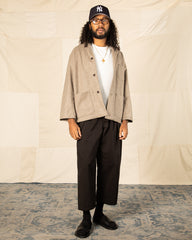 Monitaly Italian Jail Jacket - Beige Melange Wool Flannel - Standard & Strange