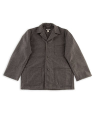 Monitaly Italian Jail Jacket - Charcoal Melange Wool Flannel - Standard & Strange