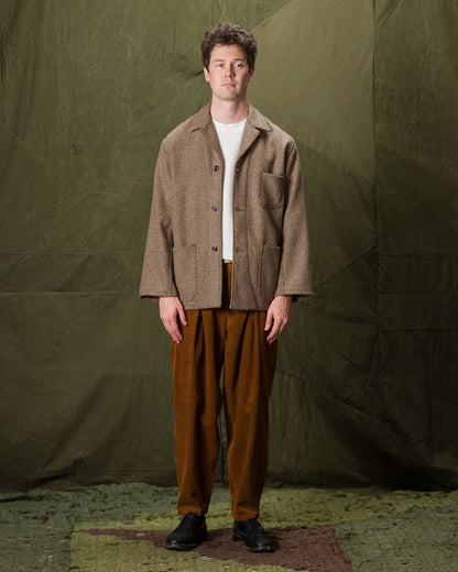 Monitaly Italian Jail Jacket - Giraffe Wool Flannel Vicente - Standard & Strange