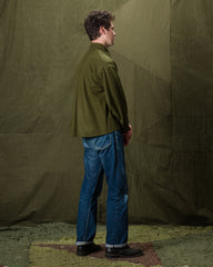 Monitaly Lazy Travel Jacket - Mil Olive Wool Flannel - Standard & Strange