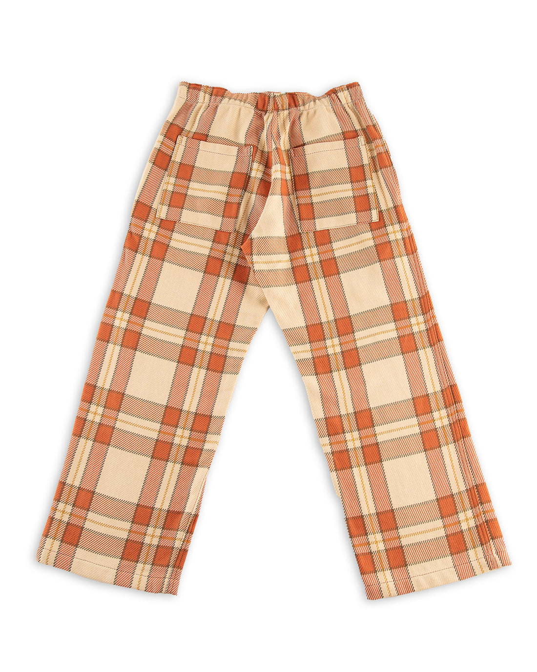 Monitaly Malibu Pants - Brick Plaid Cotton Heavy Twill - Standard & Strange