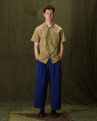 Monitaly Mechanic Shirt S/S - Vancloth Oxford Khaki - Standard & Strange