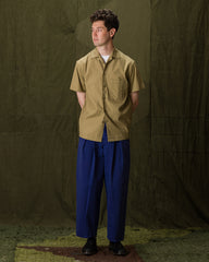 Monitaly Mechanic Shirt S/S - Vancloth Oxford Khaki - Standard & Strange