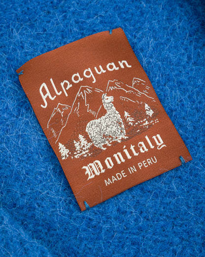 Monitaly Shaggy Alpaguan Cardigan - Blue - Standard & Strange