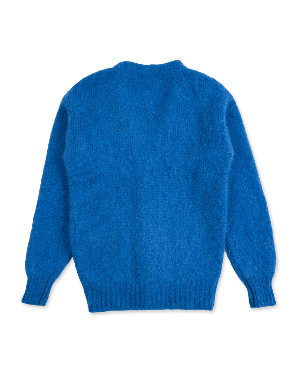 Monitaly Shaggy Alpaguan Cardigan - Blue - Standard & Strange