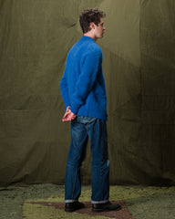 Monitaly Shaggy Alpaguan Cardigan - Blue - Standard & Strange