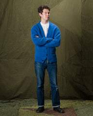 Monitaly Shaggy Alpaguan Cardigan - Blue - Standard & Strange