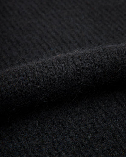 Monitaly Shaggy Alpaguan Crewneck - Black - Standard & Strange