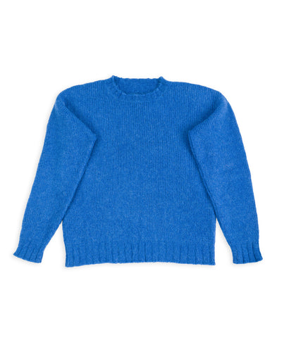Monitaly Shaggy Alpaguan Crewneck - Blue - Standard & Strange